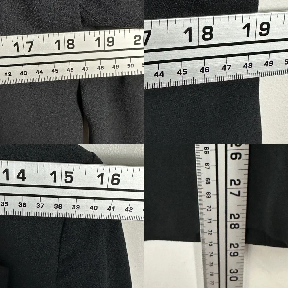 Aritzia Babaton‎ Delos Blazer Black Drape Size 2 Cupro Crepe Minimalist Career - Picture 14 of 16